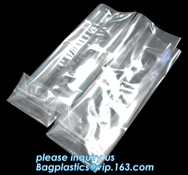Transparent bopp/opp square block bottom bags with side gusset,Bopp Block Square Bottom Bag,Clear Square Bottom Bags,Can