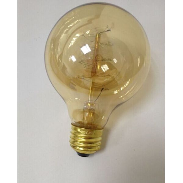 Edison globe bulb G80 60W incandescent lamp E26/E27 brass base