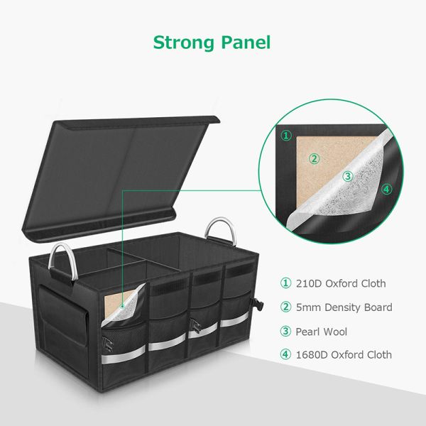 Customized your own design car trunk organizer heavy duty