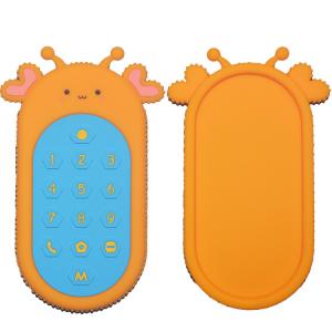 MHC Silicone Remote Teether Baby Silicone Teether Toy TV Remote Control Design