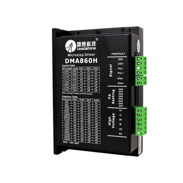 Quality 7.2A Current Leadshine DMA860H Stepper Motor Controller Driver for CNC Router 18V-80V for sale