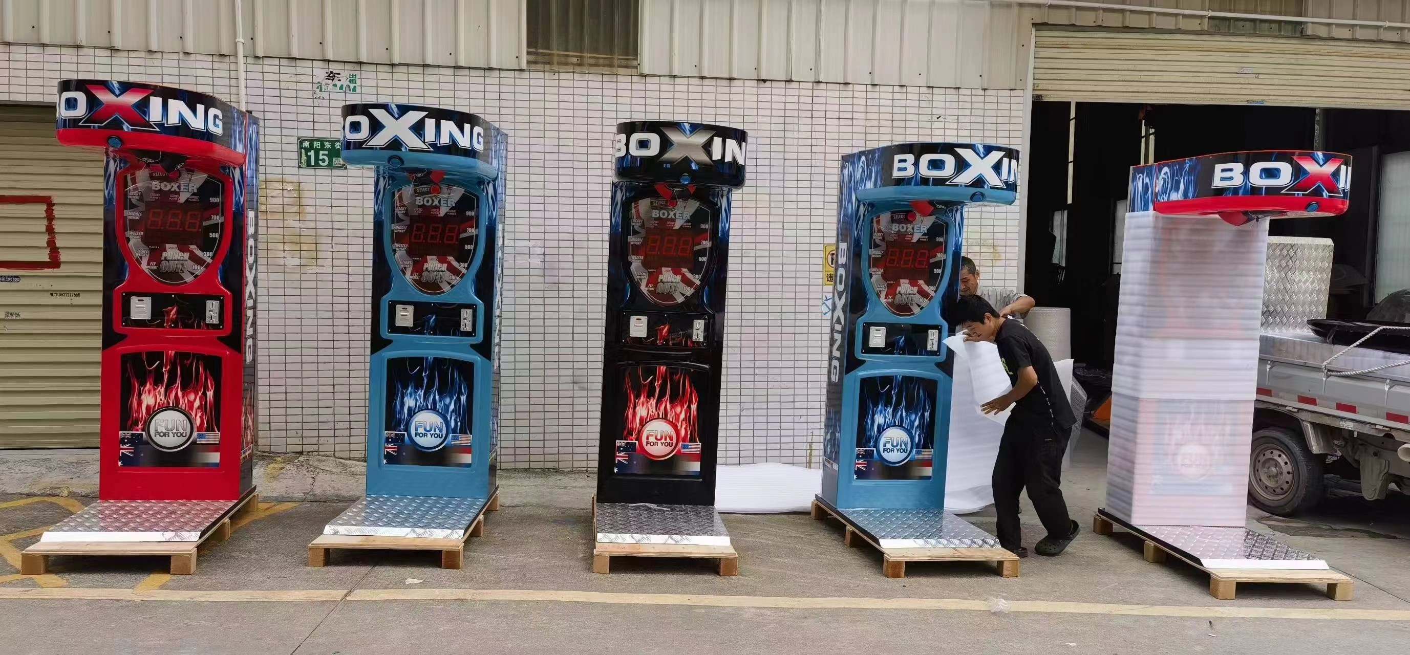 Coin Operated Game Street Amusement Park Electronic Hammer Boxing Machine Arcade Boxing Punch Machine Price For Sale