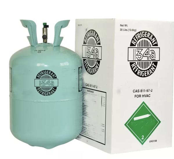 Quality Refrigerant gas r134a, r404a, r410a in CE refillable cylinder for sale