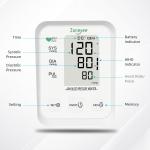 Large LCD Automatic Digital Smart Sphygmomanometer With Voice Broadcast White