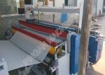 Semi automatic tissue paper rolls rewinding machine efficient with embassing