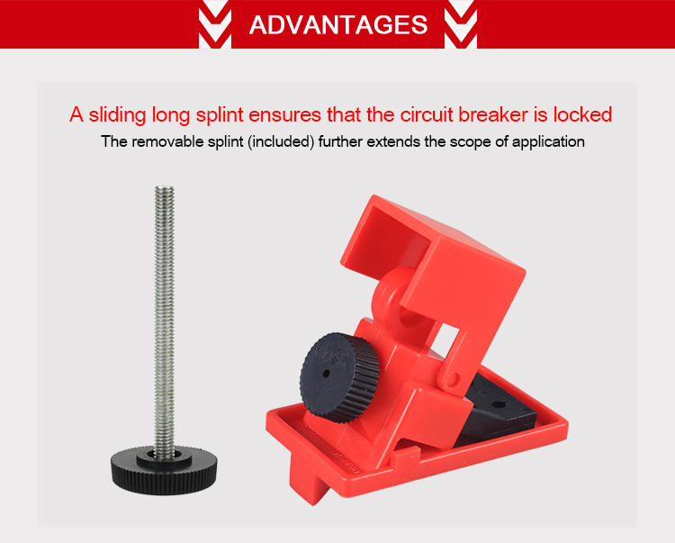 Polypropylene Electrical Lockout Devices Built In Tripping Moulded Case