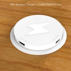 Buy cheap PC ABS Desktop Embedded Wireless Charger Mounted Space Saving product