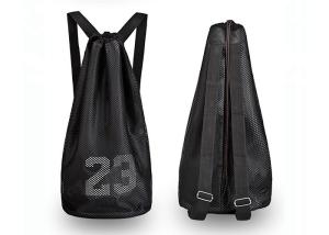 Buy cheap Double Layer Custom Drawstring Backpack 420D Polyester Cinch Bag product