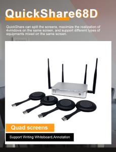 China Android BYOD Wireless Presentation 65m , USB Hdmi Vga Switcher on sale