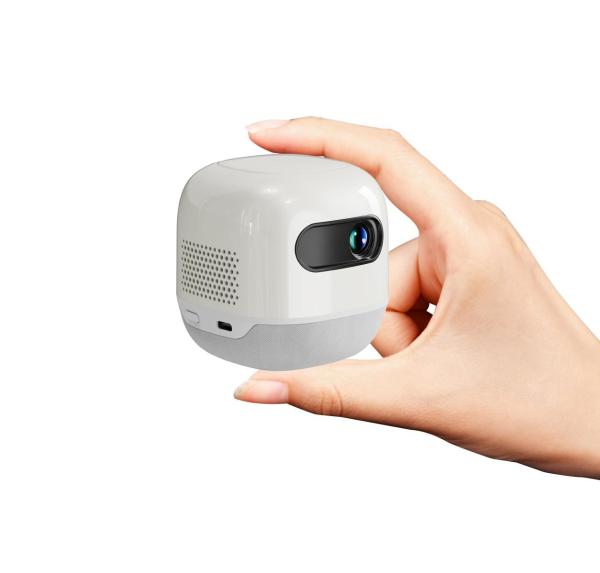 Quality FLYIN M2 mini square DLP projector portable with built-in battery 4K outdoor camping proyector for sale