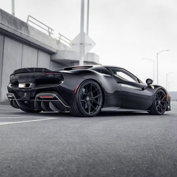 OEM Ferrari 296 Gtb Body Kit Carbon Fiber Body FY Style Side Skirt Body Kit