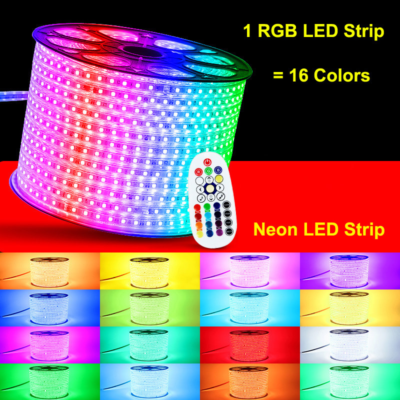 Smartphone APP Controlled Waterproof RGB LED Strip Lights 1- 412LM/m Light Output
