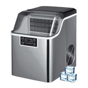 Stainless Steel Countertop Ice Maker 20kg Mini Portable Ice Cube Block Production for Food and Beverage