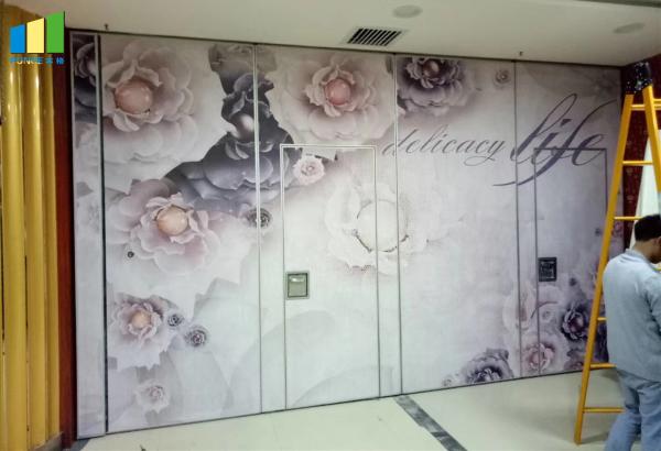Quality Fabric Surface Acoustic Partition Walls With Sliding Aluminium Track High Stable for sale