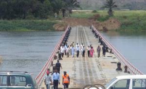 Reusable Floating Pontoon Bridge Inconvenient Traffic For Rivers