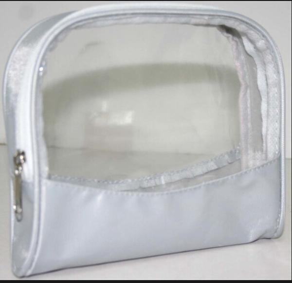 Quality Clear PVC Plastic Cosmetic Organizer Bag With Zipper For Storage Customized for sale