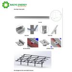 Durable Ground Solar PV Pole Mount Bracket PV Structure MetisSP Ⅱ Long Warranty