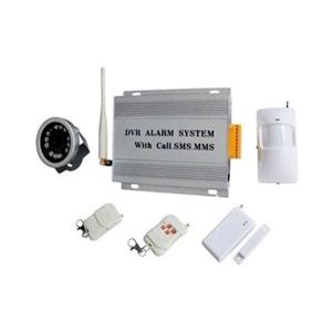 GSM/MMS home alarm system with waterproofing and IR camera
