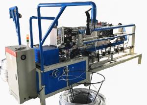Buy cheap PLC Double Wire Weaving Semi Automatic Chain Link Fencing Machine With Compacting Machine product