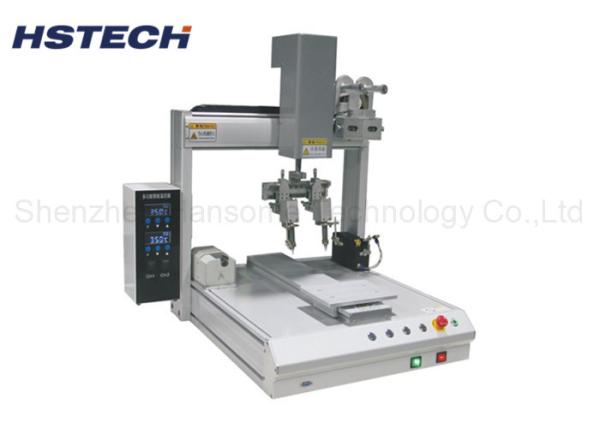 Quality Big Storage Space Belt Automatic Soldering Robot Motion Control Double Head for sale