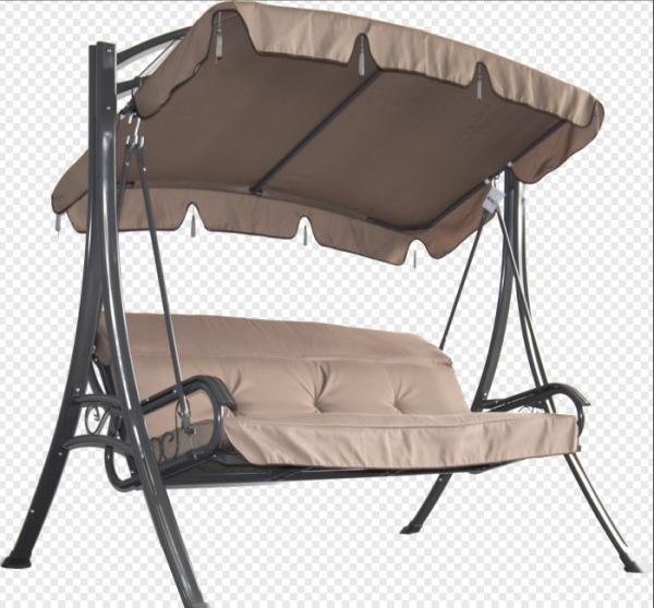 Quality 220G Polyester Cushion Garden Textilene Hammock With Canopy for sale