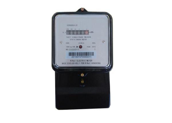 Quality 240V / 60Hz Static Energy Meter , Active Energy Measuring Single Phase Power Meter for sale