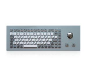 China IP65 Compact Industrial Keyboard With Trackball Silicone Keys on sale