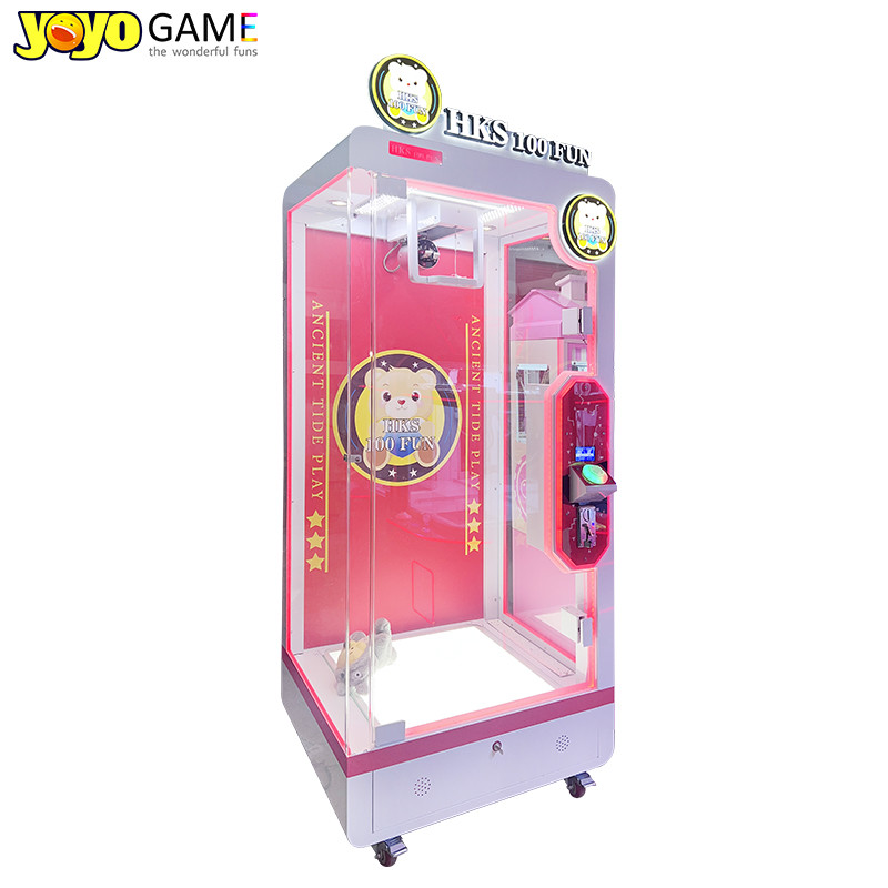 Amusement Park Coin Operated Games Skill Cut to Win Prize Arcade Game Machine with Bill Acceptor