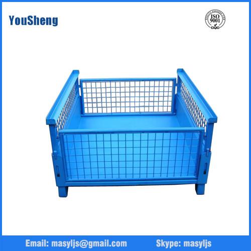 Quality Industrial large metal storage stackable wire mesh containers for sale