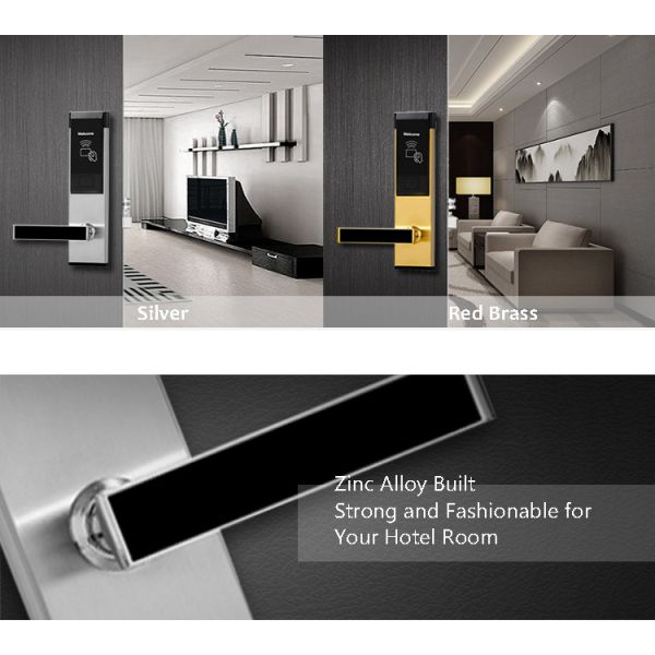Intelligent Electronic Hotel Locks , Modern Smart Rfid Door Lock System