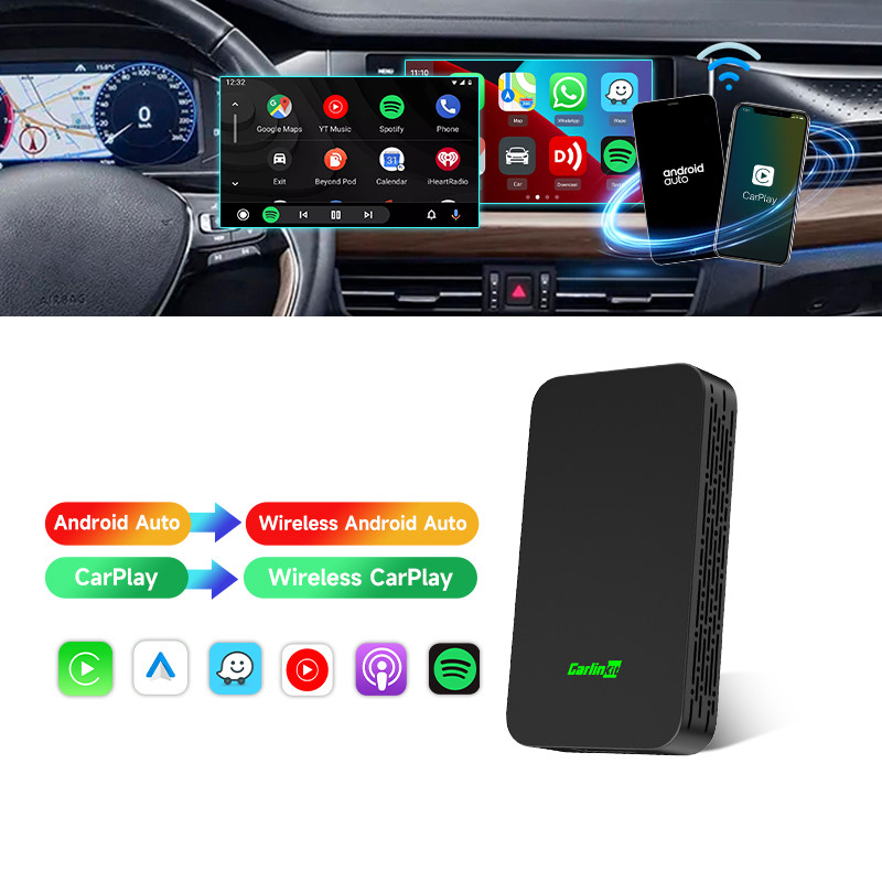 Wired To Wireless Smart Android Auto And Apple Carplay Dongle 2Air AI BOX Wireless USB Wifi BT Adapter
