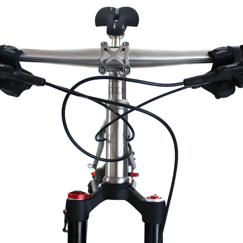 5.04 Inch Titanium Bicycle Handlebars Titanium Flatbar 3 - 7 Degrees Ti MTB Handlebar