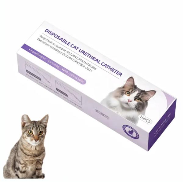 Quality Cat Urinary Catheter With Stylet Professional Veterinary Flushing Retention Catheter For Feline Care for sale