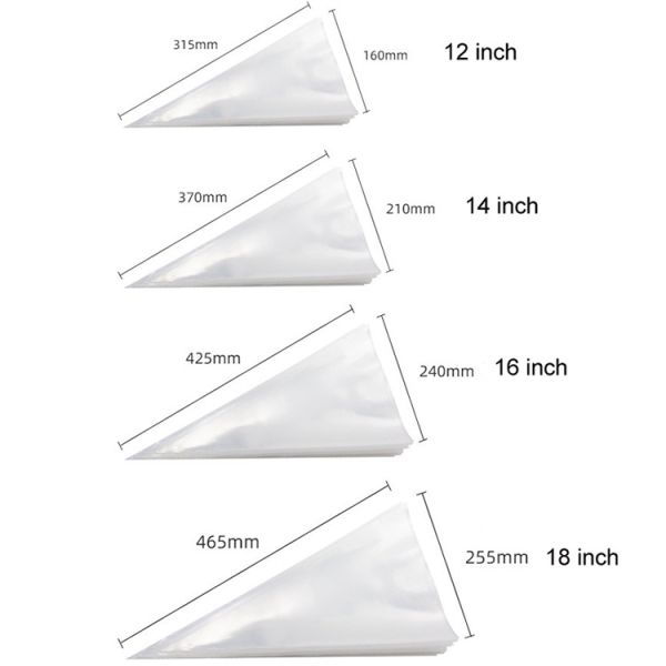 Safe Disposable Pastry Plastic Piping Bag 32*18cm Size For Cake