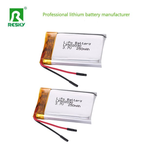 Rechargeable Power Lithium Battery Cell 502030 3.7V 250mAh Lipo Battery For Smart Watch