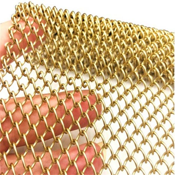 Quality Architective Metal Cascade Coil Drapery Wire Mesh Curtain Durable for sale