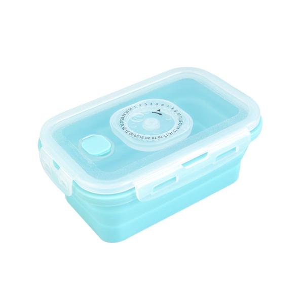 Quality 4pcs Collapsible Silicone Food Storage Containers With Lid for sale