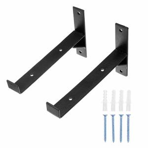 China Floating Wall Shelf Bracket Heavy Duty L Shaped Metal Bracket with Powder Coat Finish on sale