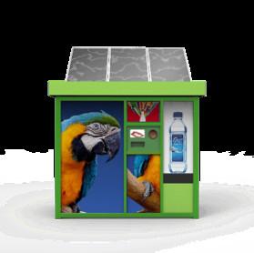 Buy cheap Solar Powered Smart Bottle Reverse Vending Machine Barcode Matching product