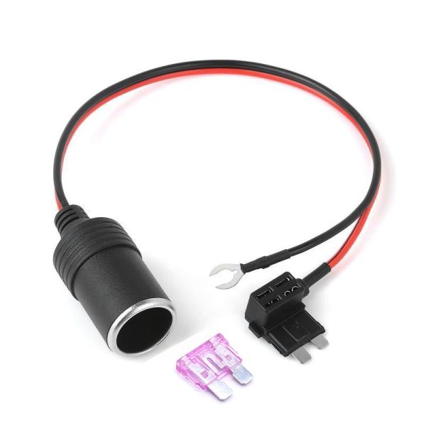 Quality DC 12 Car Charger Power Cigarette Lighter Female Socket Plug Adapter To Add A Circuit Fuse Holder for sale