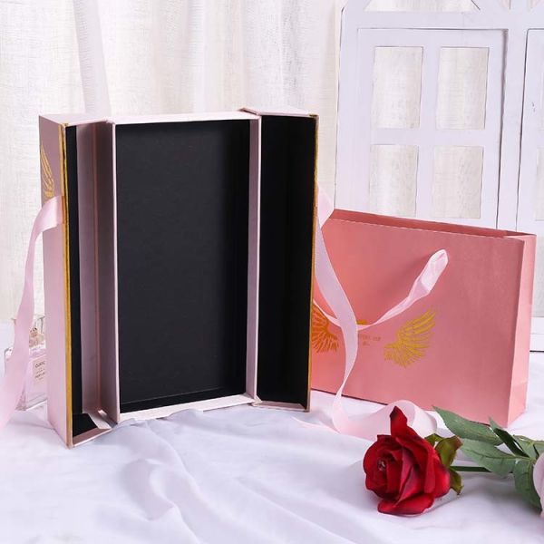 Printing Custom Paper Packaging Box Double Opening Plus Drawer Flower Gift Box