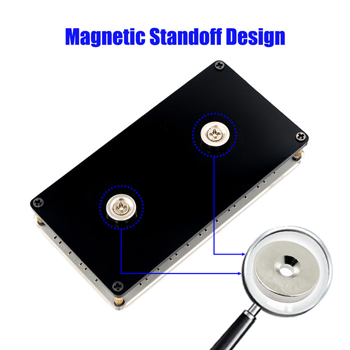 12 Way 5V RGB LED Splitter Hub With PMMA Case And Magnetic Standoff For ASUS/MSI 5V 3pin LED Controller