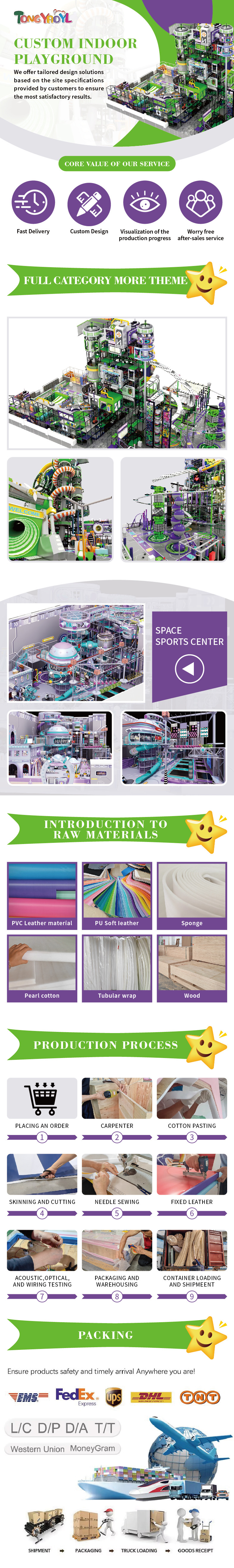 90 Squares Custom Indoor Playground Multi Level Indoor Playground Maze Rocket Theme