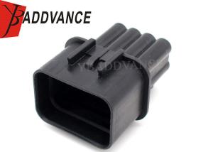 China Kum 8 Pin Waterproof Connector Male Black Sealed , 2 Rows PB621-08020 on sale
