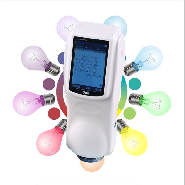 3nh 400-700nm Handheld Colorimeter NS808 For Traffic Signs Markings Brightness Factor Analyze