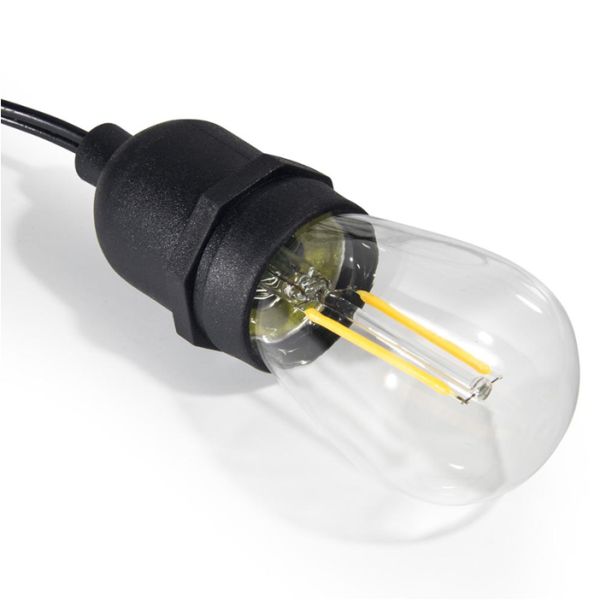 Warm White S14 E26/E27 LED Globe Bulb String Light for Festoon Party Colorfull Bulb Light String for Holiday, Wedding, P