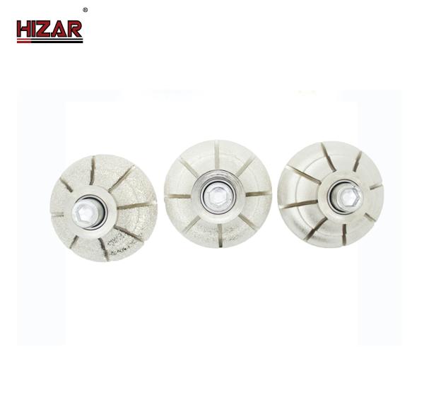 Quality Granite Bullnose Stone Router Bits No 2 Grit 40mm Surface Grinding 5/8-11 Thread for sale