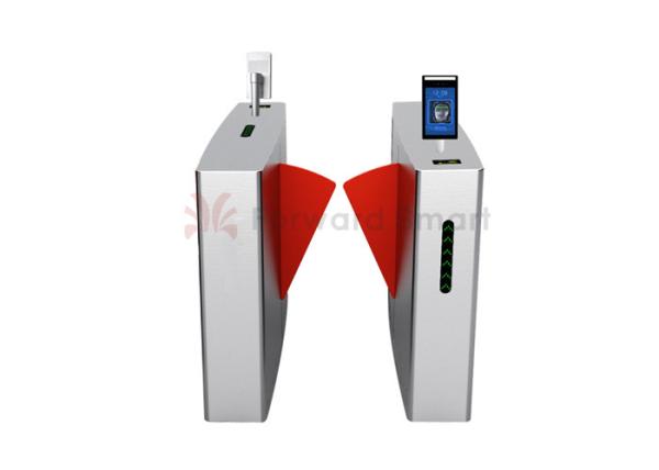 Quality Swinging Access Control Waterproof Fingerprint Glass Turnstile Gate for sale