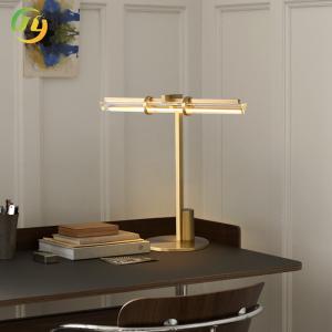 JYLIGHTING Modern Nordic Simple Luxury LED Table Lamp Copper Glass For Bedroom Hotel Living Room Study Sofa Corner Light