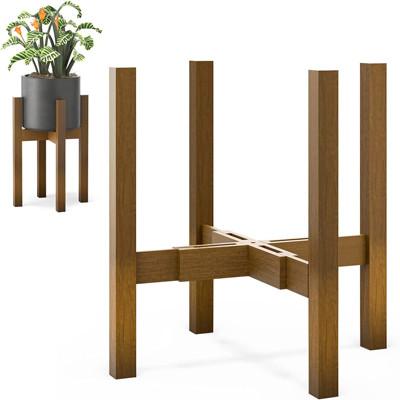 Quality Adjustable Plant Holder Rack 100% Bamboo For Indoor Plants for sale